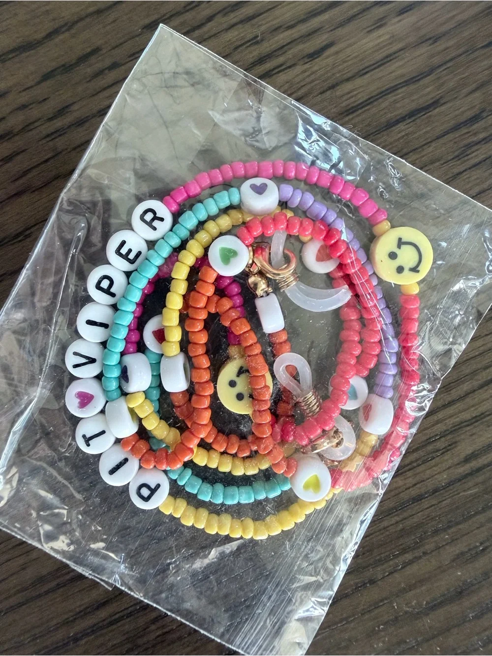 PIT-VIPER Multicolor Beaded Sunglass Chain - Brand New